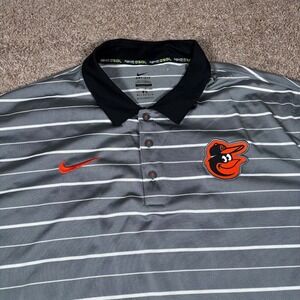 Nike Dri-FIT Baltimore Orioles MLB Baseball Polo Shirt Mens XXL BSBL